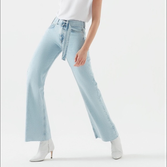 NWT MAVI WIDE LEG CROP 70S JEAN - Picture 3 of 7